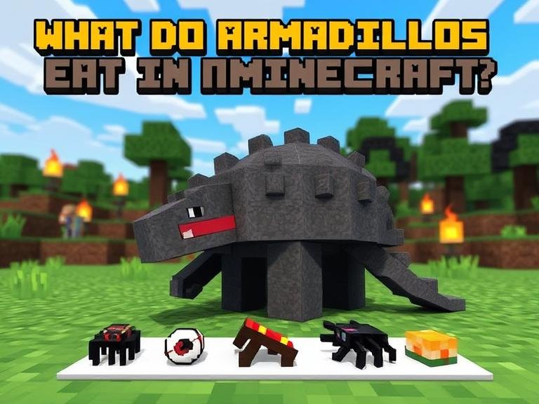 What Do Armadillos Eat in Minecraft