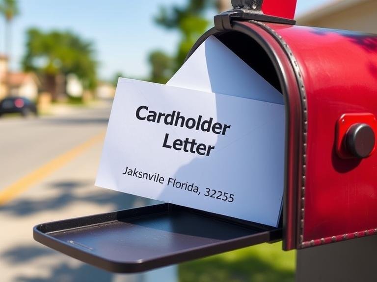 Cardholder Services Letter Jacksonville Florida 32255
